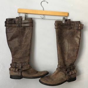 Brown Leather Born Boots